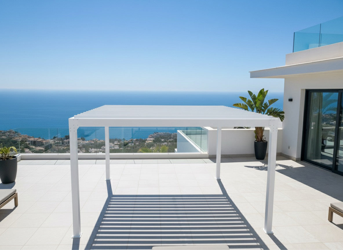 Pérgola 3mx3m - gris pizarra
