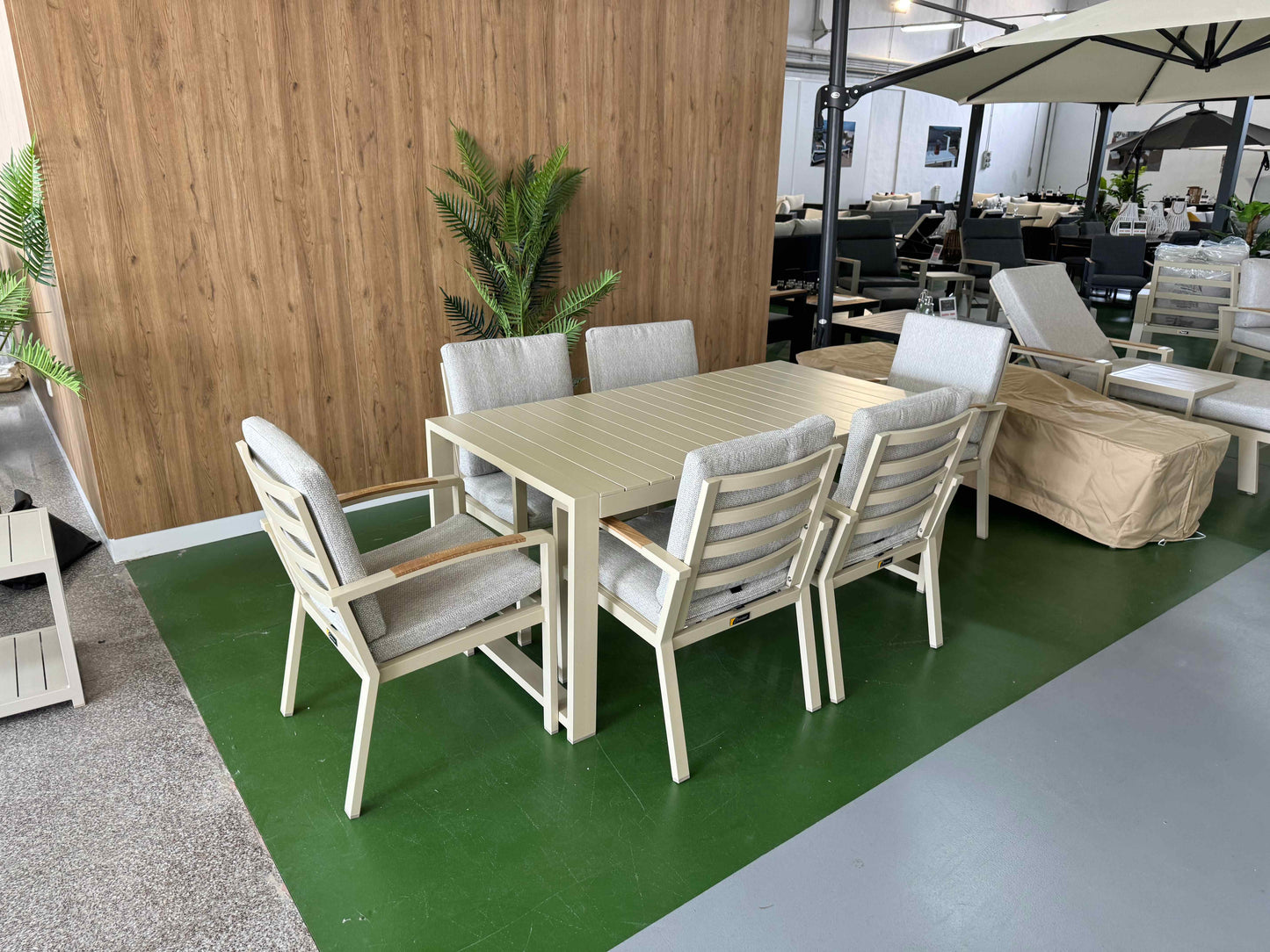 Set de comedor bruges 6 plazas - marfil