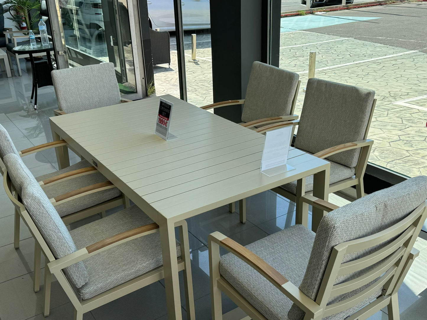 Set de comedor bruges 6 plazas - marfil