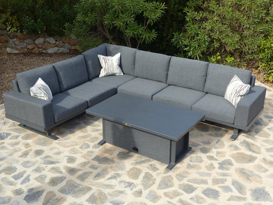Monaco corner sofa set in Slate Grey