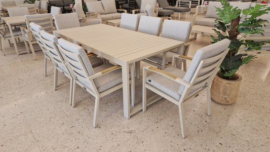 Set de comedor bruges 6 plazas - marfil 