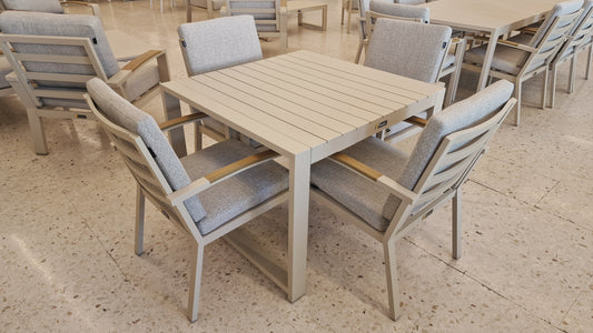 Set de comedor bruges 6 plazas - marfil 