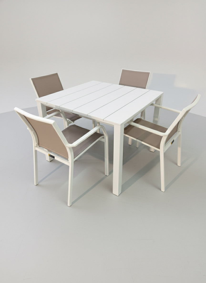 Monaco 1M Square Dining Set