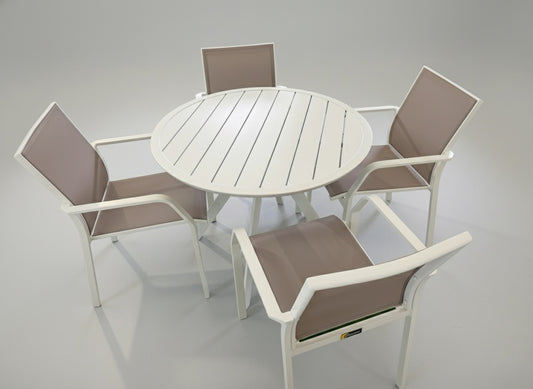 Monaco 1M Round Dining Set