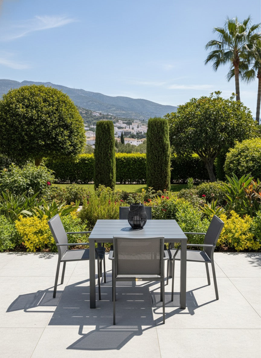 Monaco 1M Square Dining Set