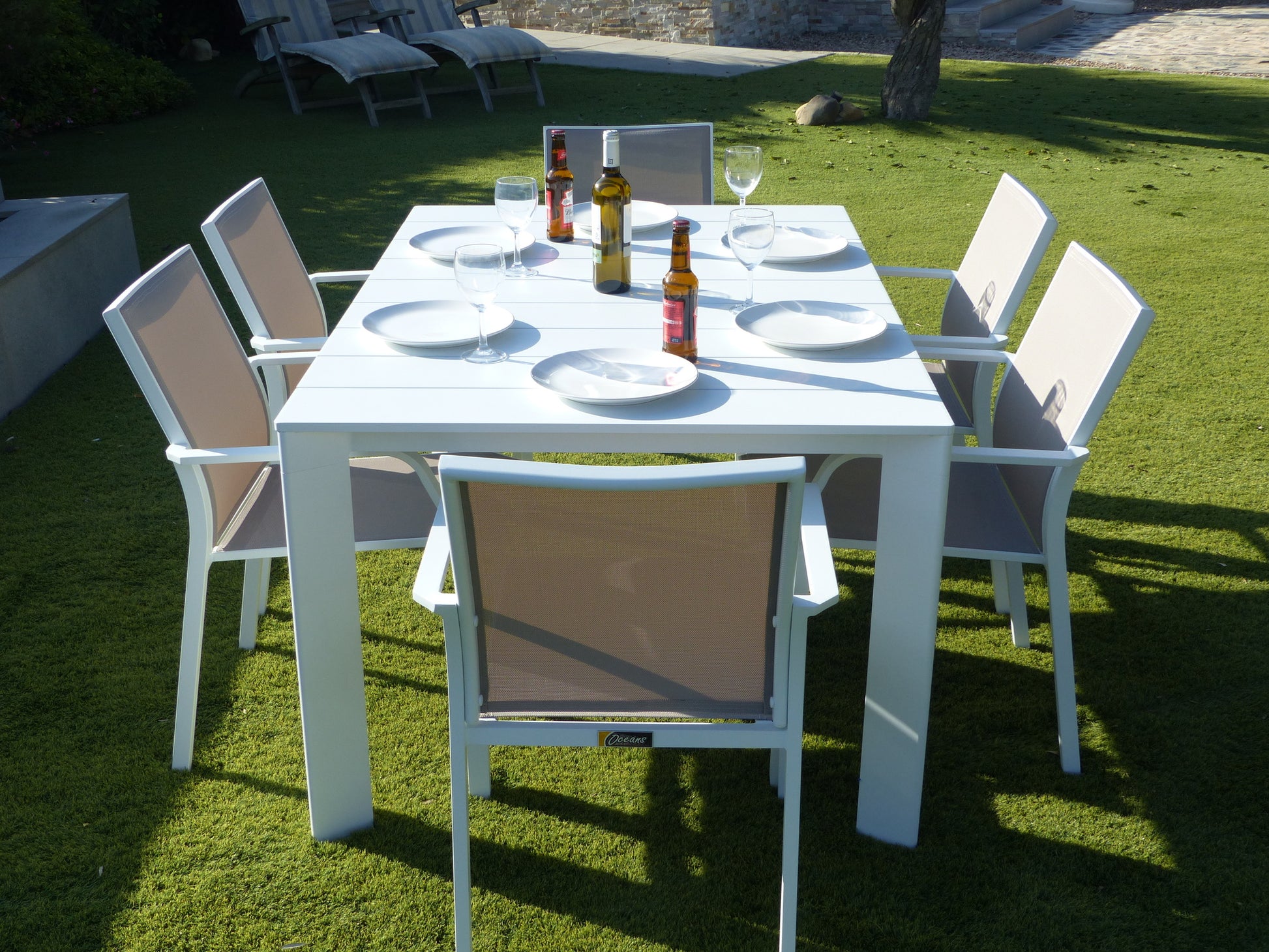 Outdoor Dining Set White