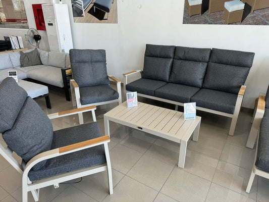 Annecy 3 Seat Sofa Set - Titanium Grey
