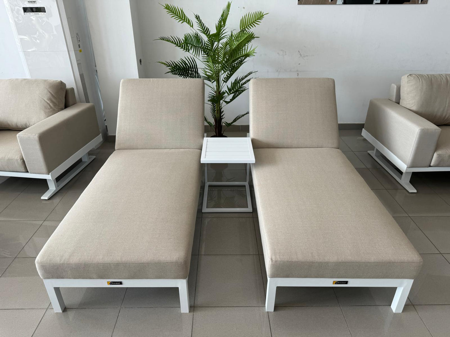 Monaco Luxury Sunlounger Set - Slate Grey