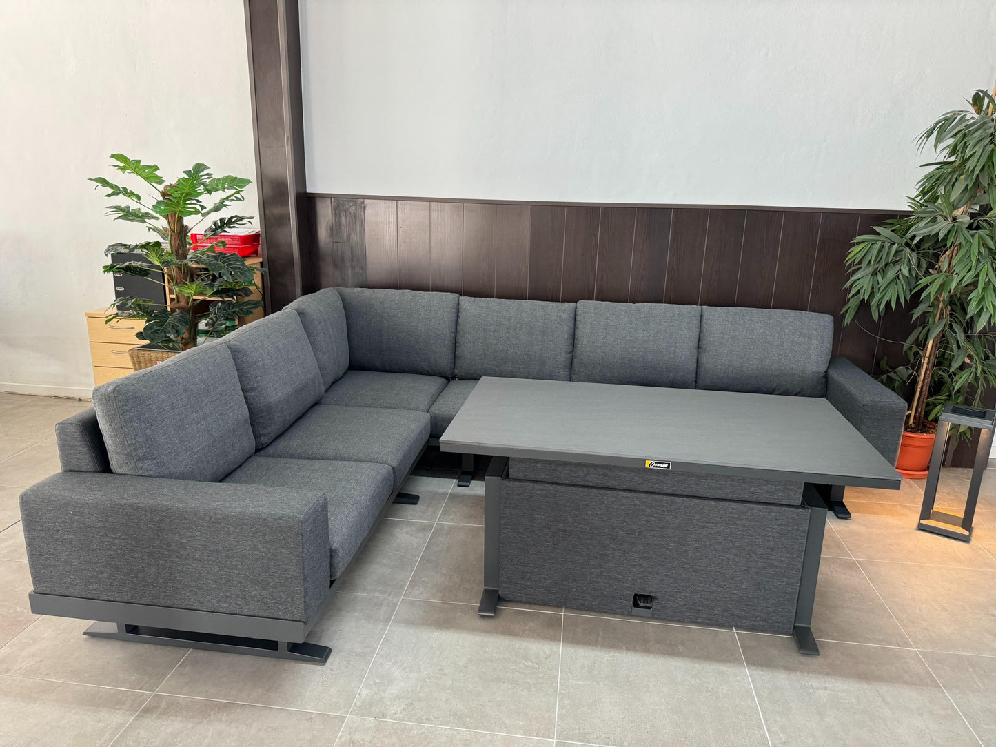 Set de sofá esquinero monaco - gris pizarra 